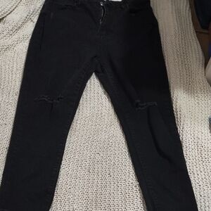 Black Women's Skinny Jeans Short